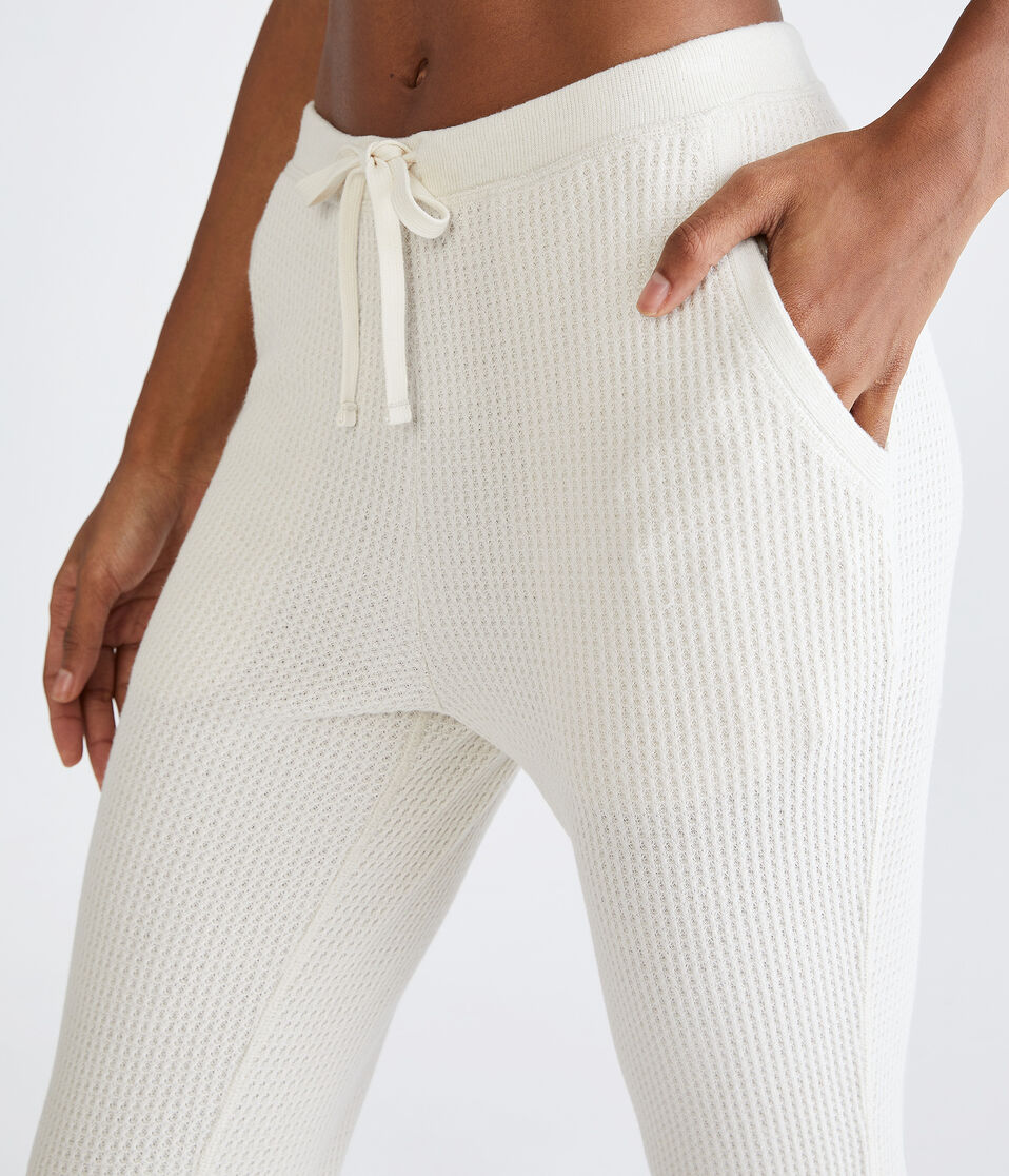 Flare High-Rise Waffle Sleep Pants