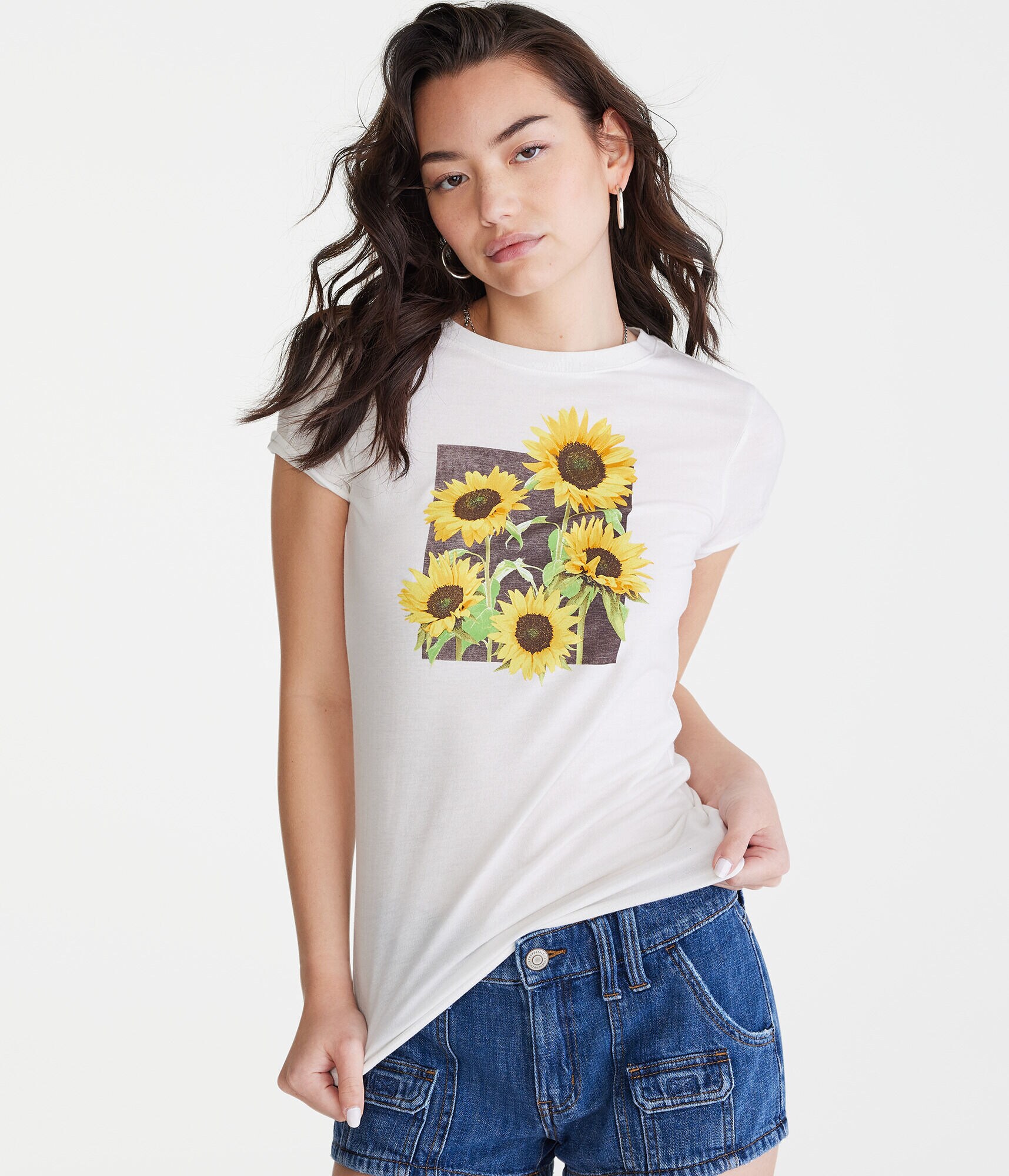 Sunflower Square Graphic Tee