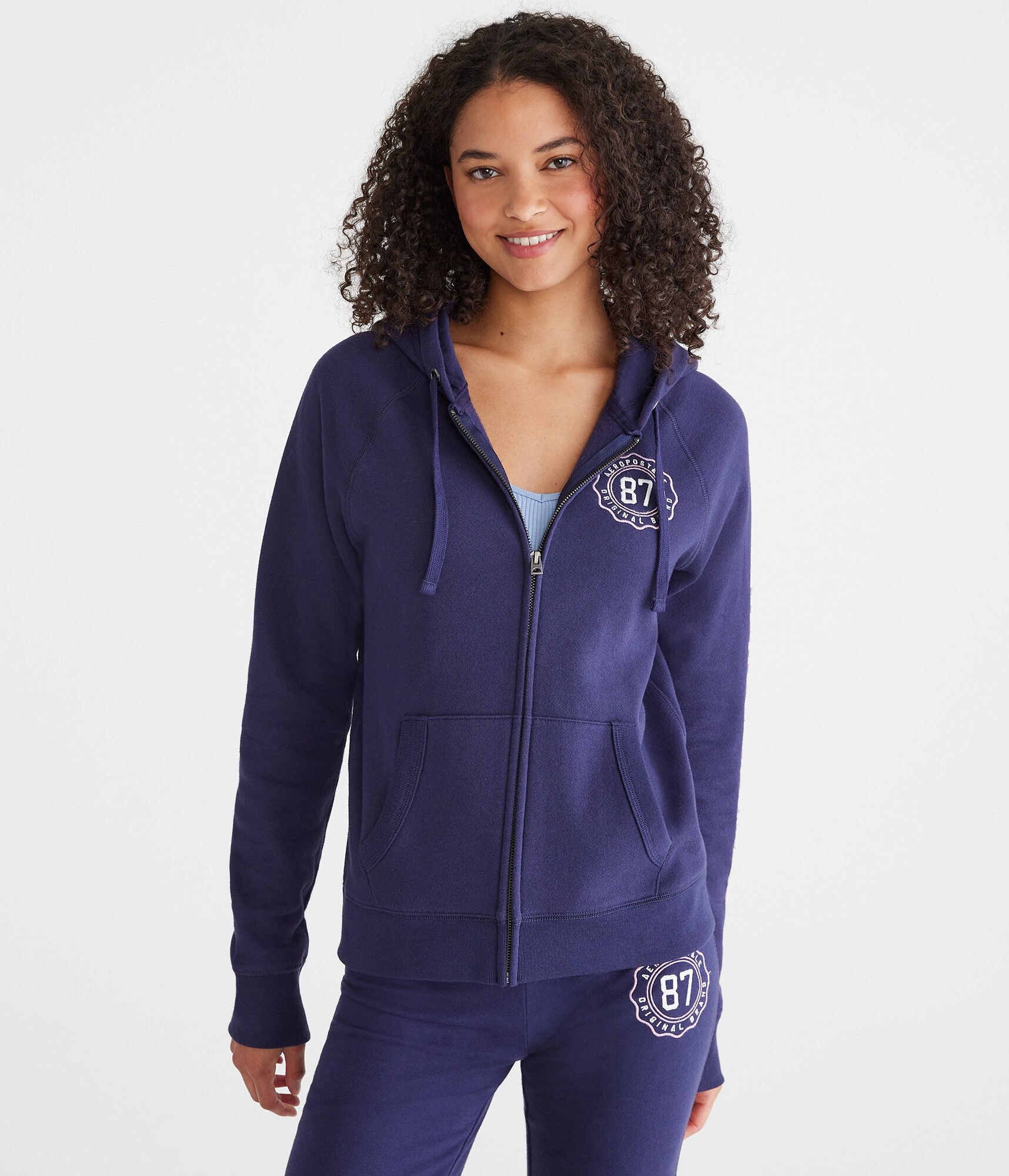 Aeropostale 87 Crest Full-Zip Hoodie