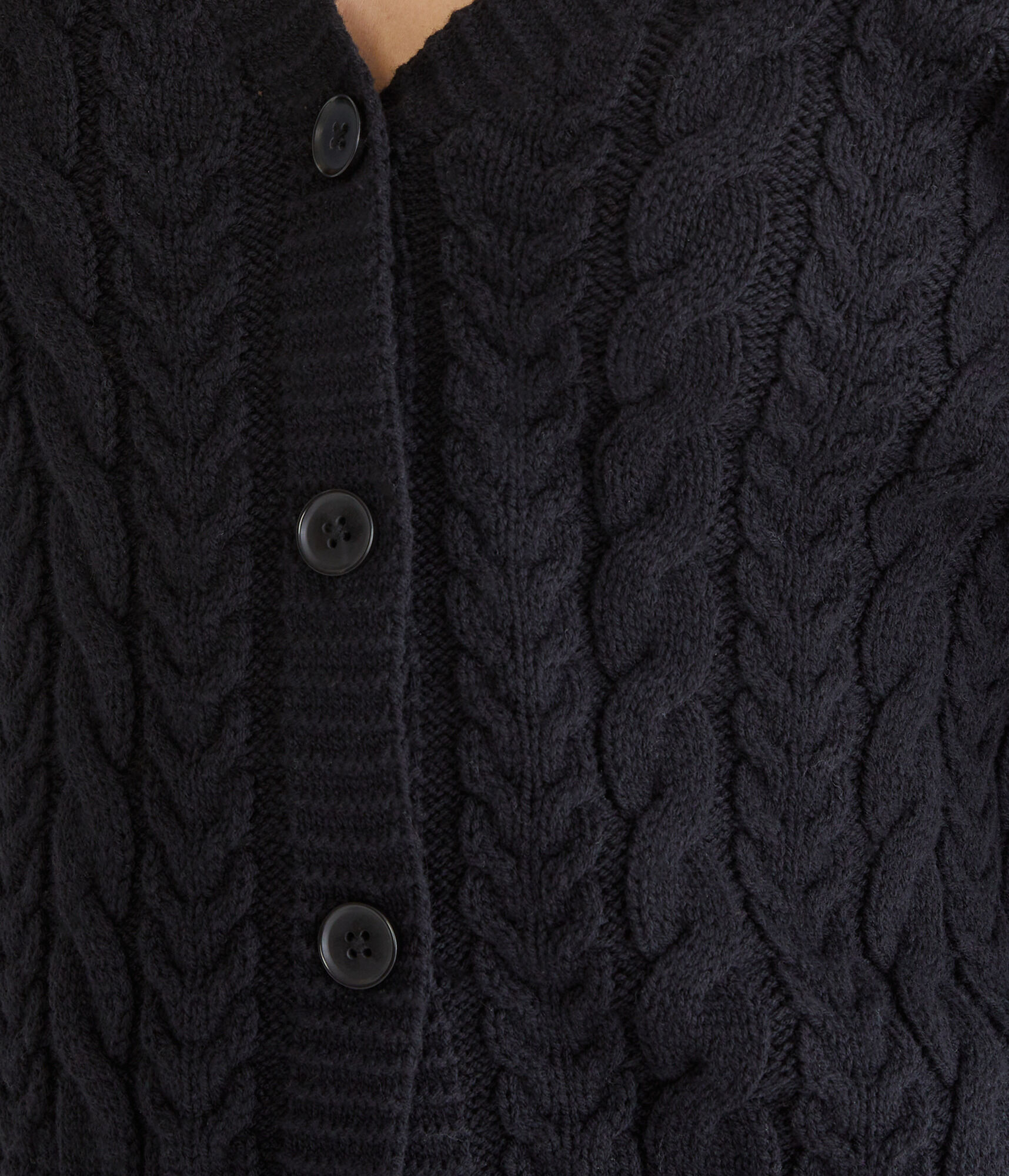 Long Sleeve Cable Knit Cardigan