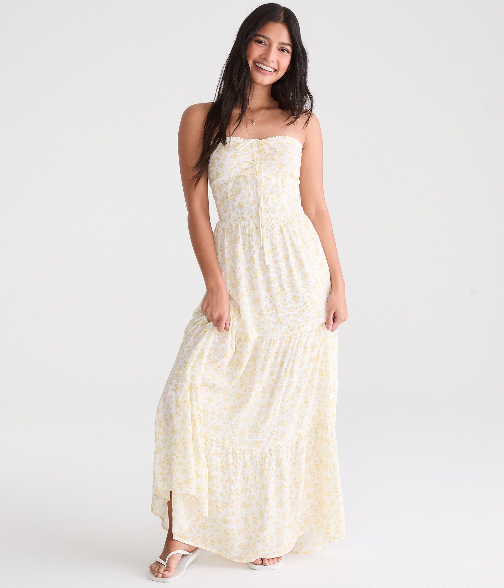 Floral Halter Maxi Dress