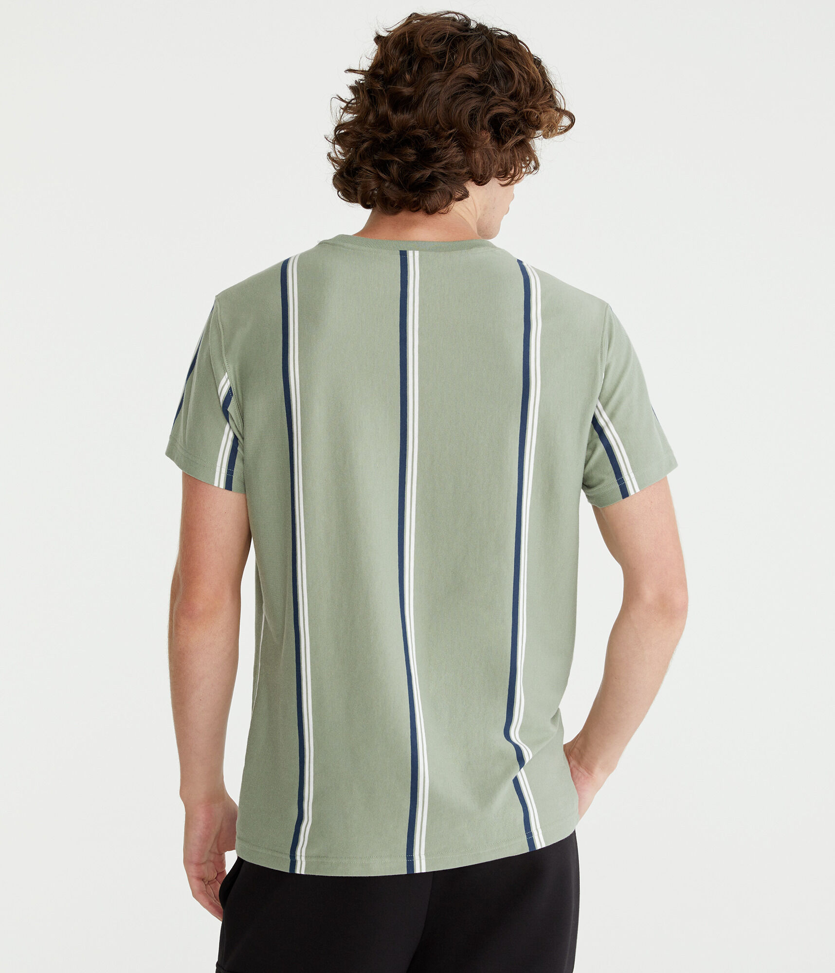 Aero Vertical Stripe Graphic Tee