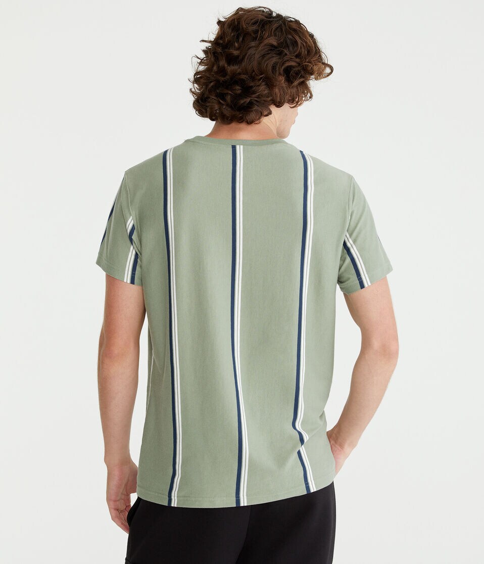 Aero Vertical Stripe Graphic Tee
