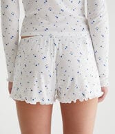 Printed Knit Sleep Shorts
