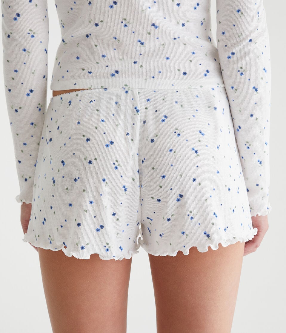 Printed Knit Sleep Shorts