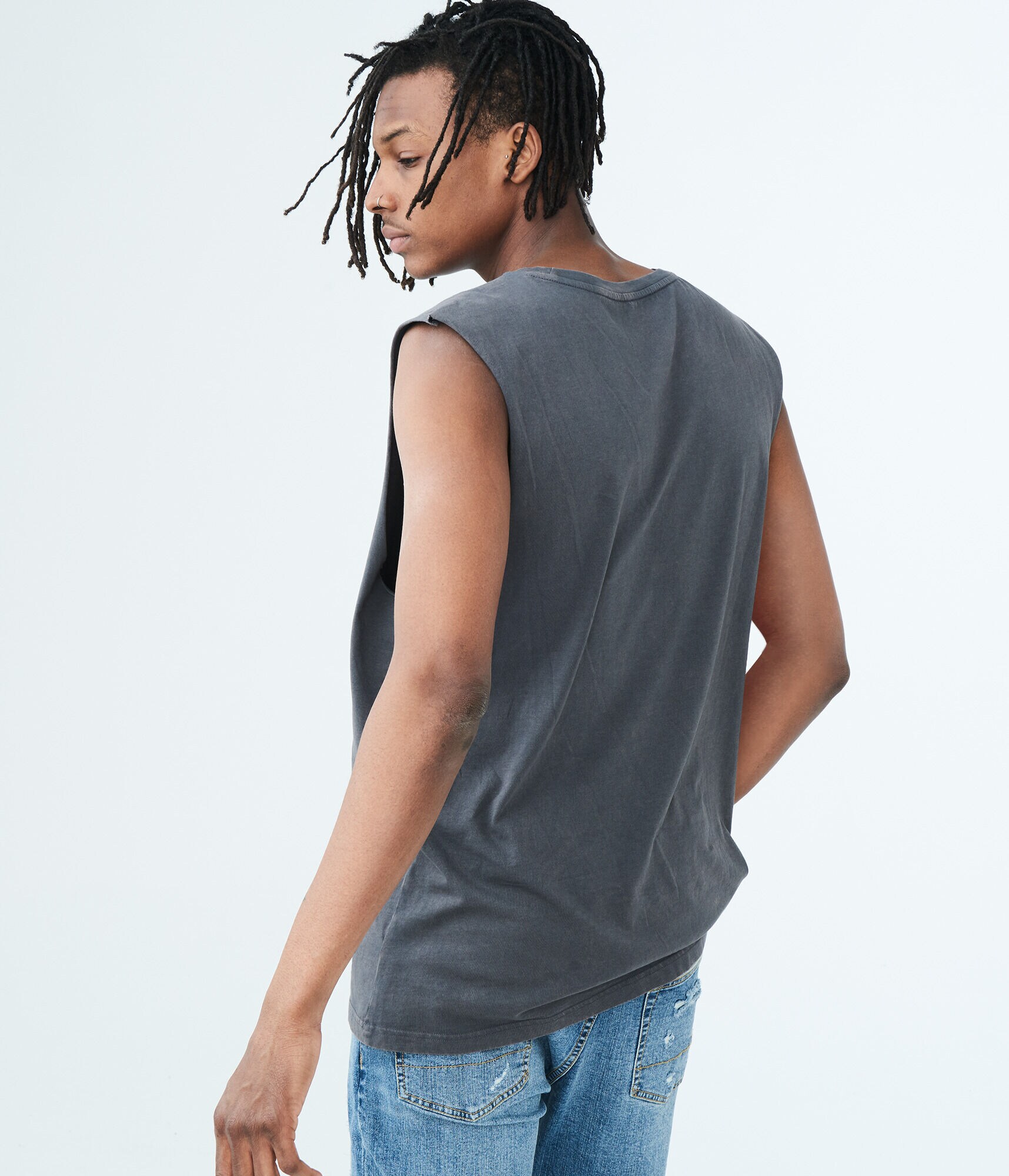 Solid Washed Muscle Tank