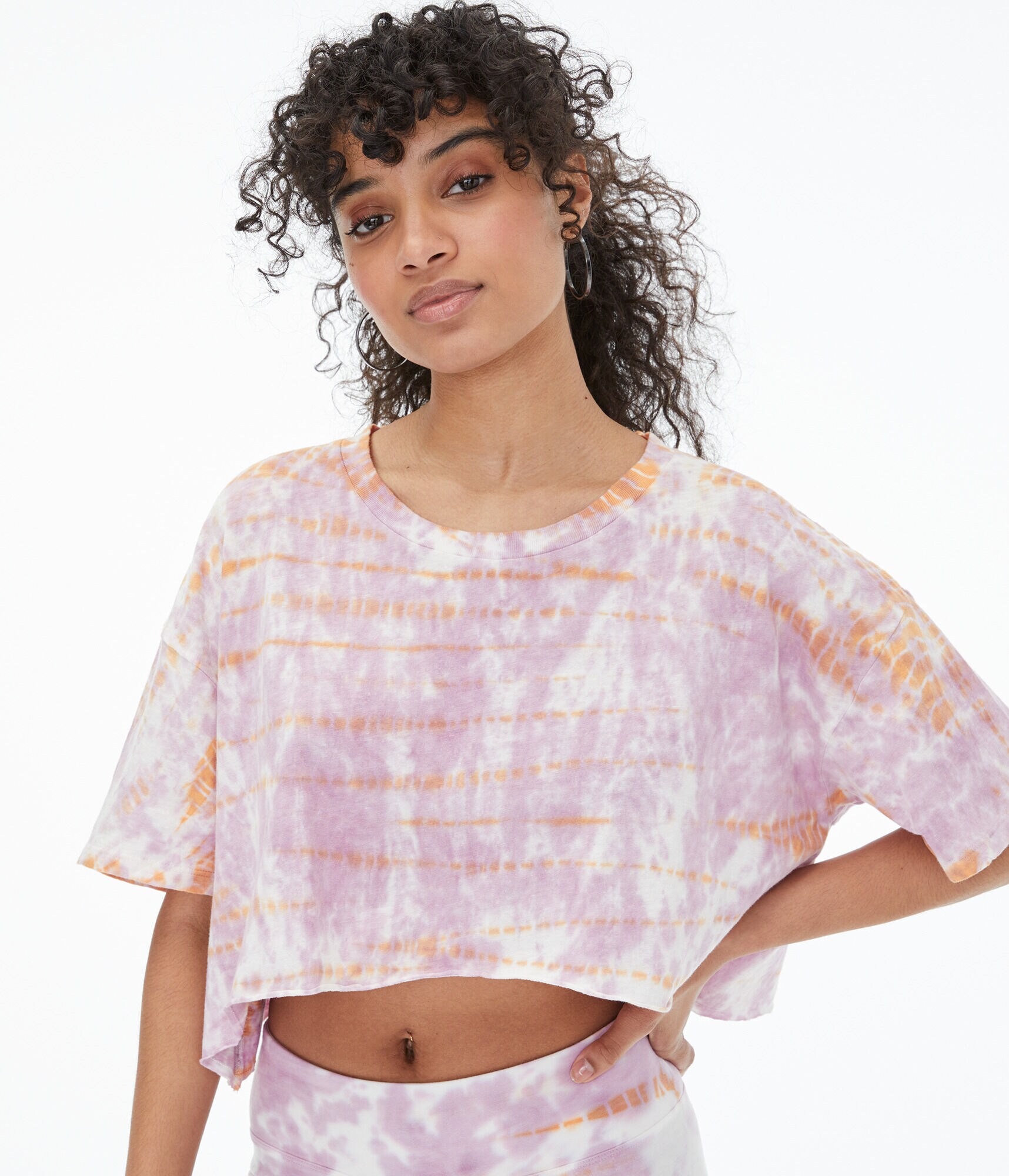 Tie-Dye Sharkbite Boyfriend Crew Tee