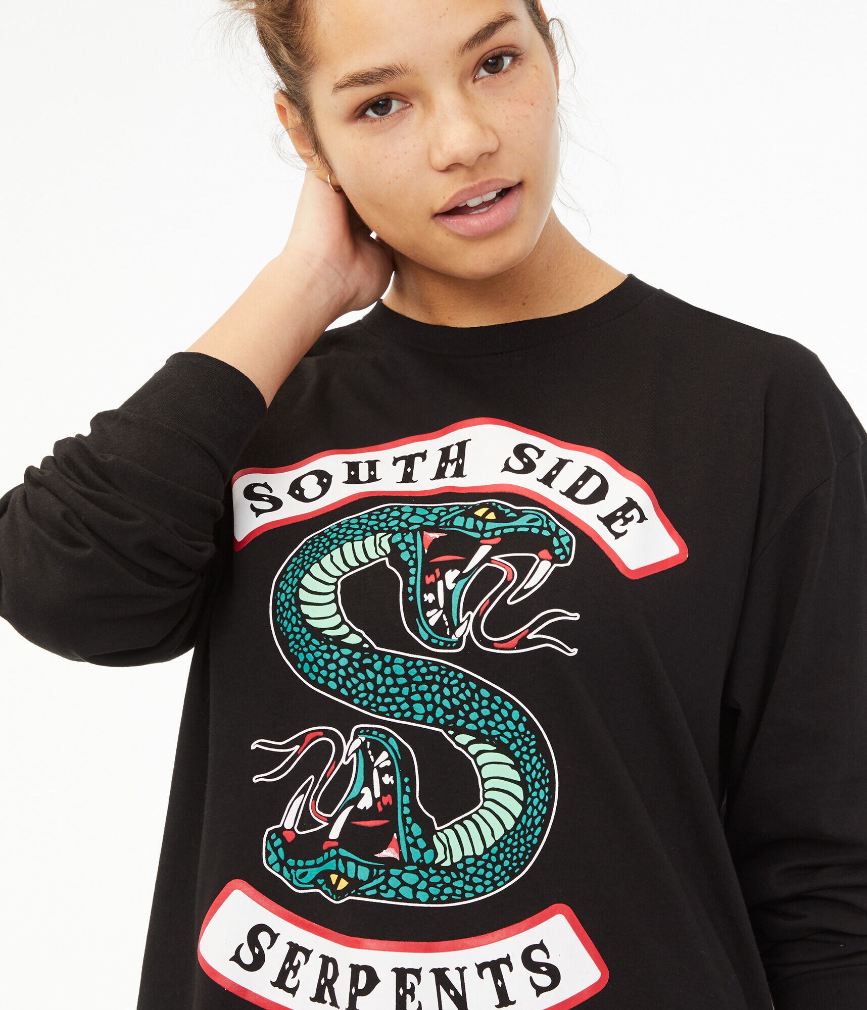 Long Sleeve South Side Serpents Boyfriend Graphic Tee