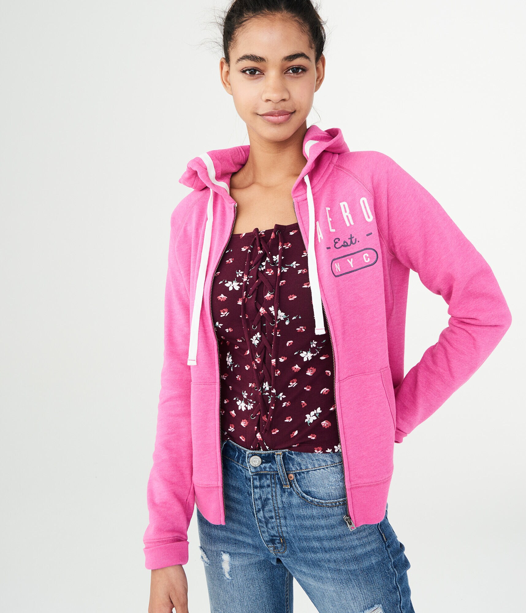 Aero Est. NYC Full-Zip Hoodie