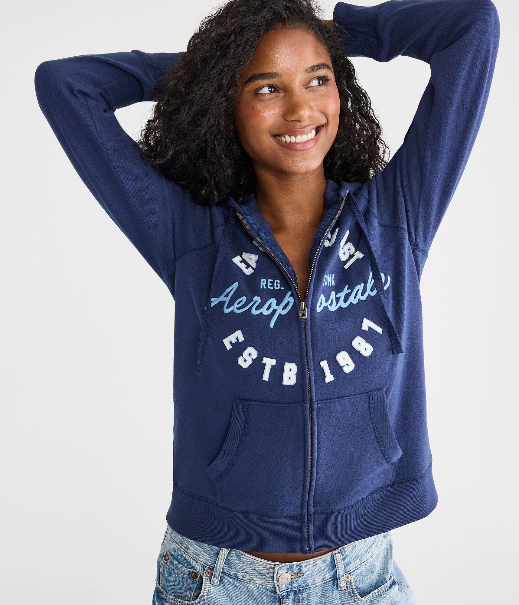 Aeropostale East Coast Full-Zip Hoodie