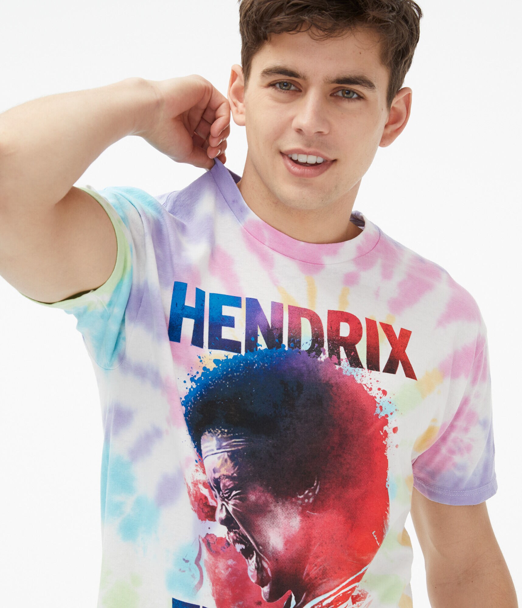 Jimi Hendrix Atlanta Pop Festival Tie-Dye Graphic Tee
