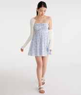 Floral Strapless Fit & Flare Dress