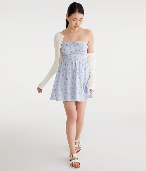 Floral Strapless Fit & Flare Dress Floral Strapless Fit & Flare Dress