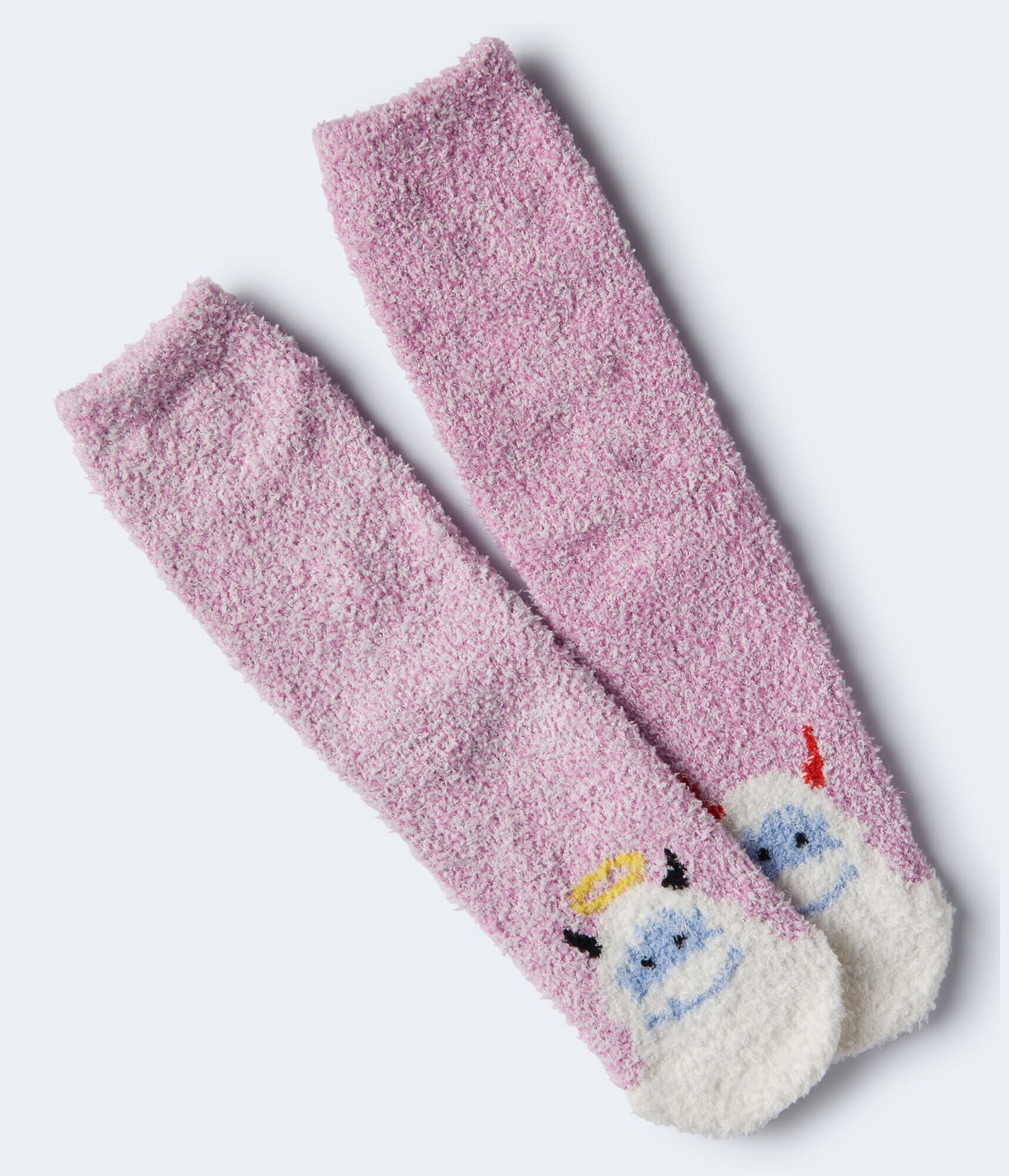 Angel &amp; Devil Yeti Fuzzy Crew Socks