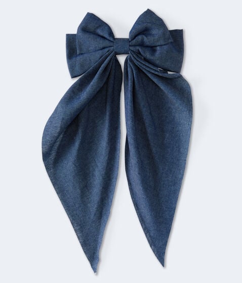 Denim Bow Hair Clip Denim Bow Hair Clip