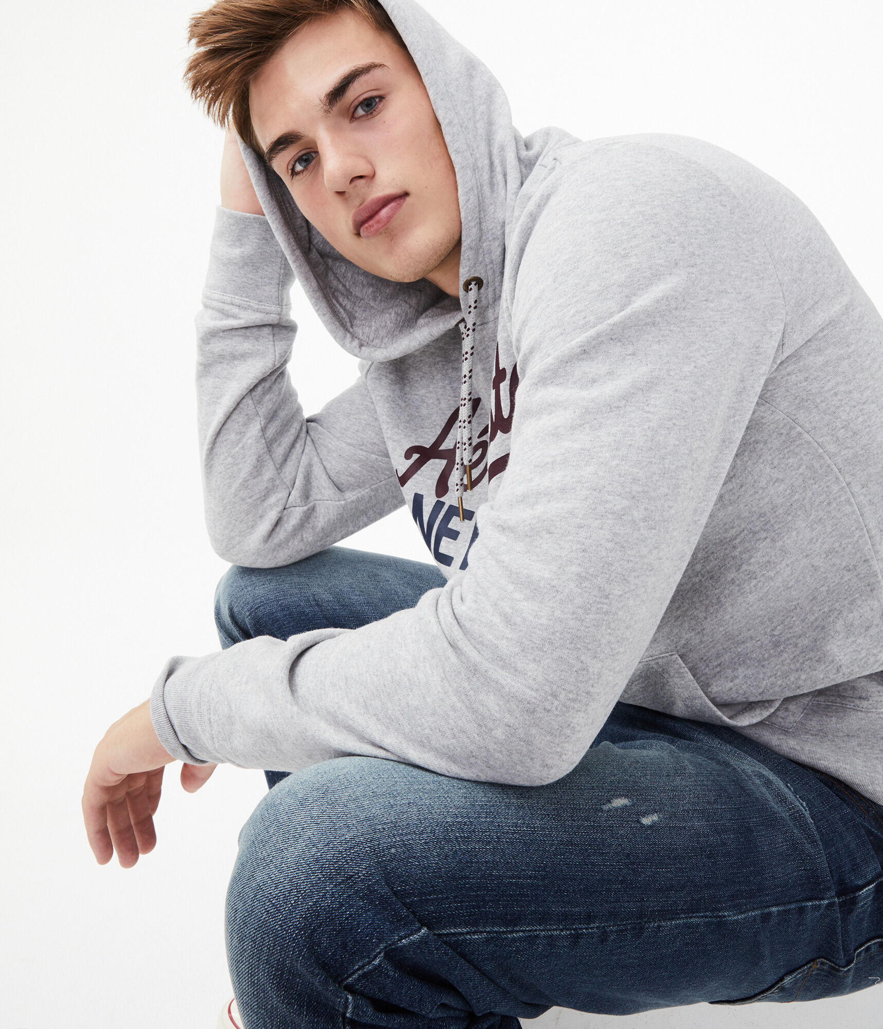 Aeropostale Script Pullover Hoodie