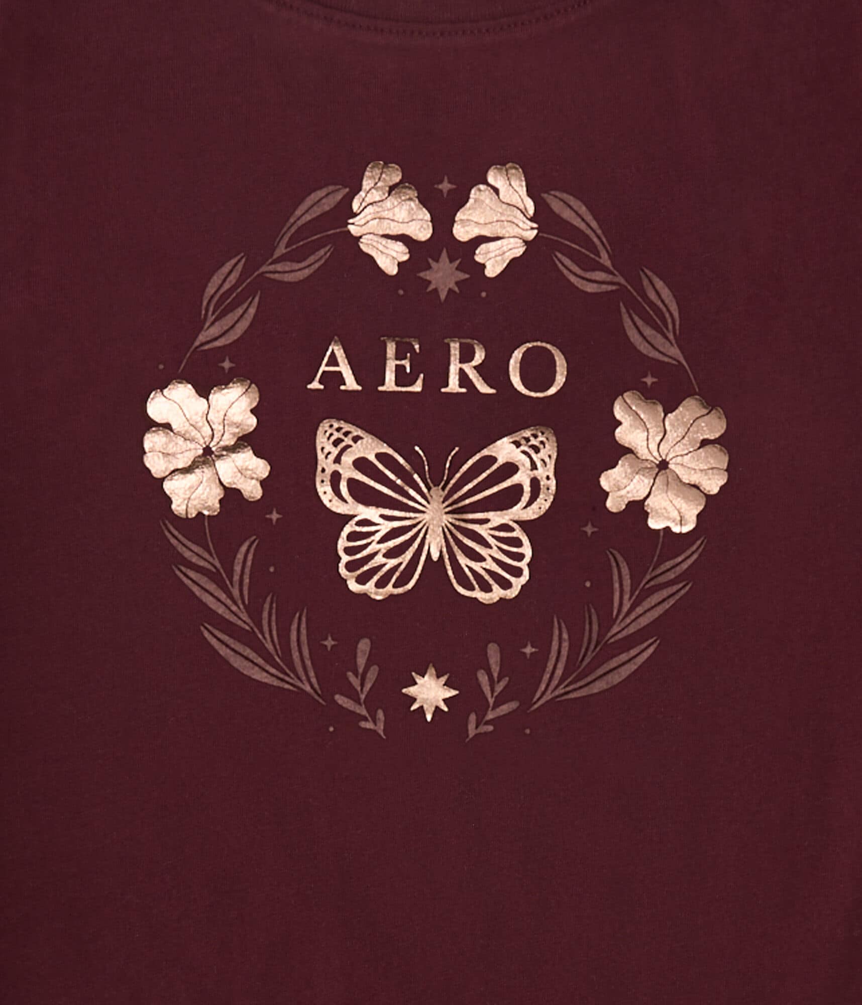 Aero Butterfly Circle Foil Graphic Tee