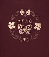 Aero Butterfly Circle Foil Graphic Tee