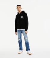 Aero New York Sherpa-Lined Full-Zip Hoodie
