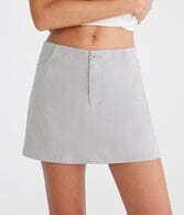 Twill Trouser Mini Skirt