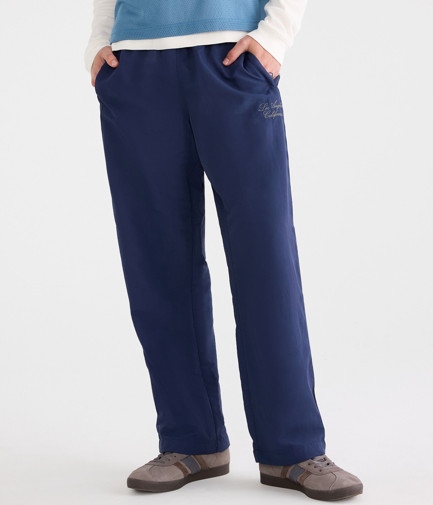Los Angeles Baggy Nylon Track Pants