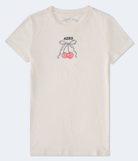 Aero Cherry Bow Graphic Tee Aero Cherry Bow Graphic Tee