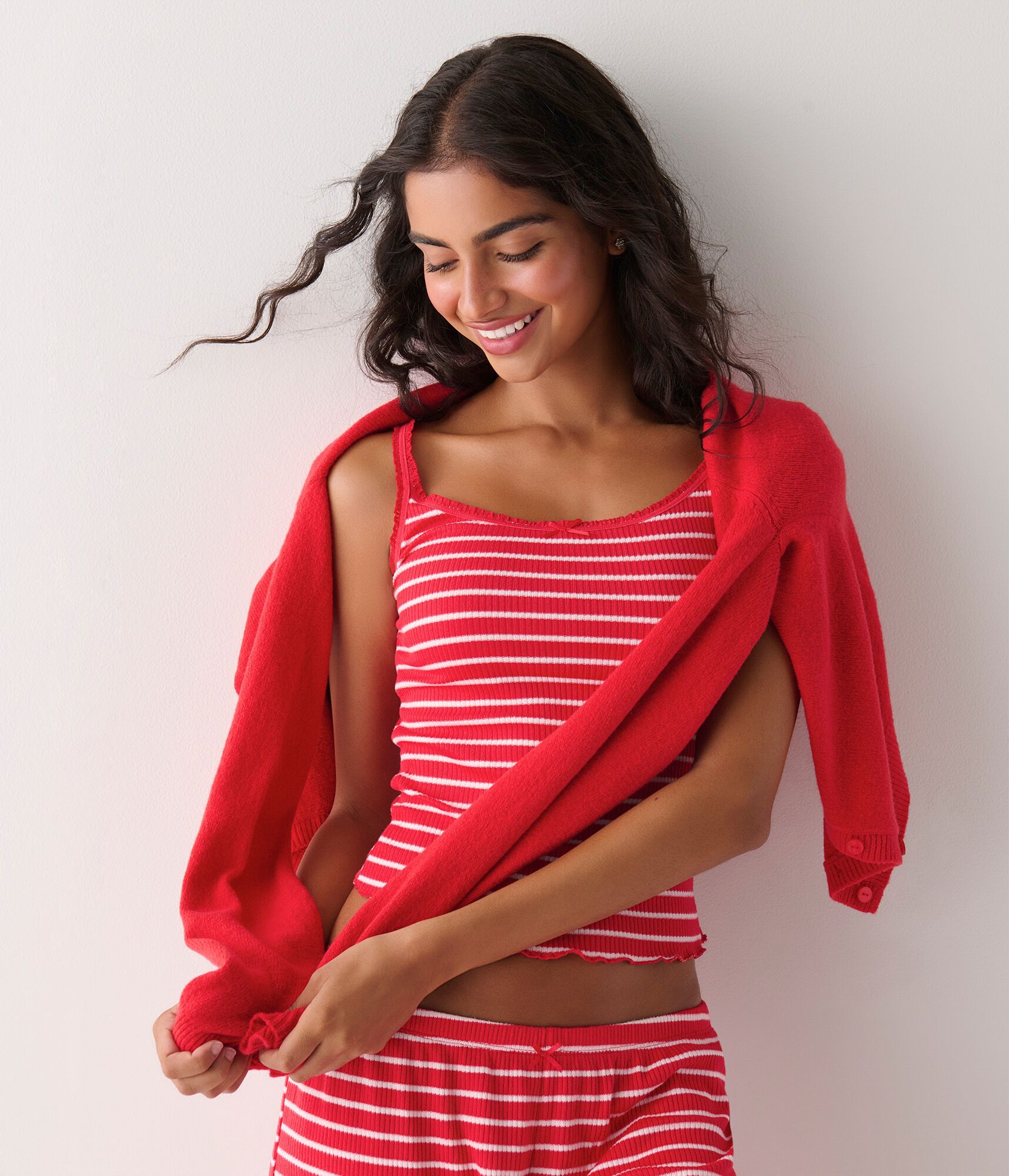 Striped Rib Sleep Cami