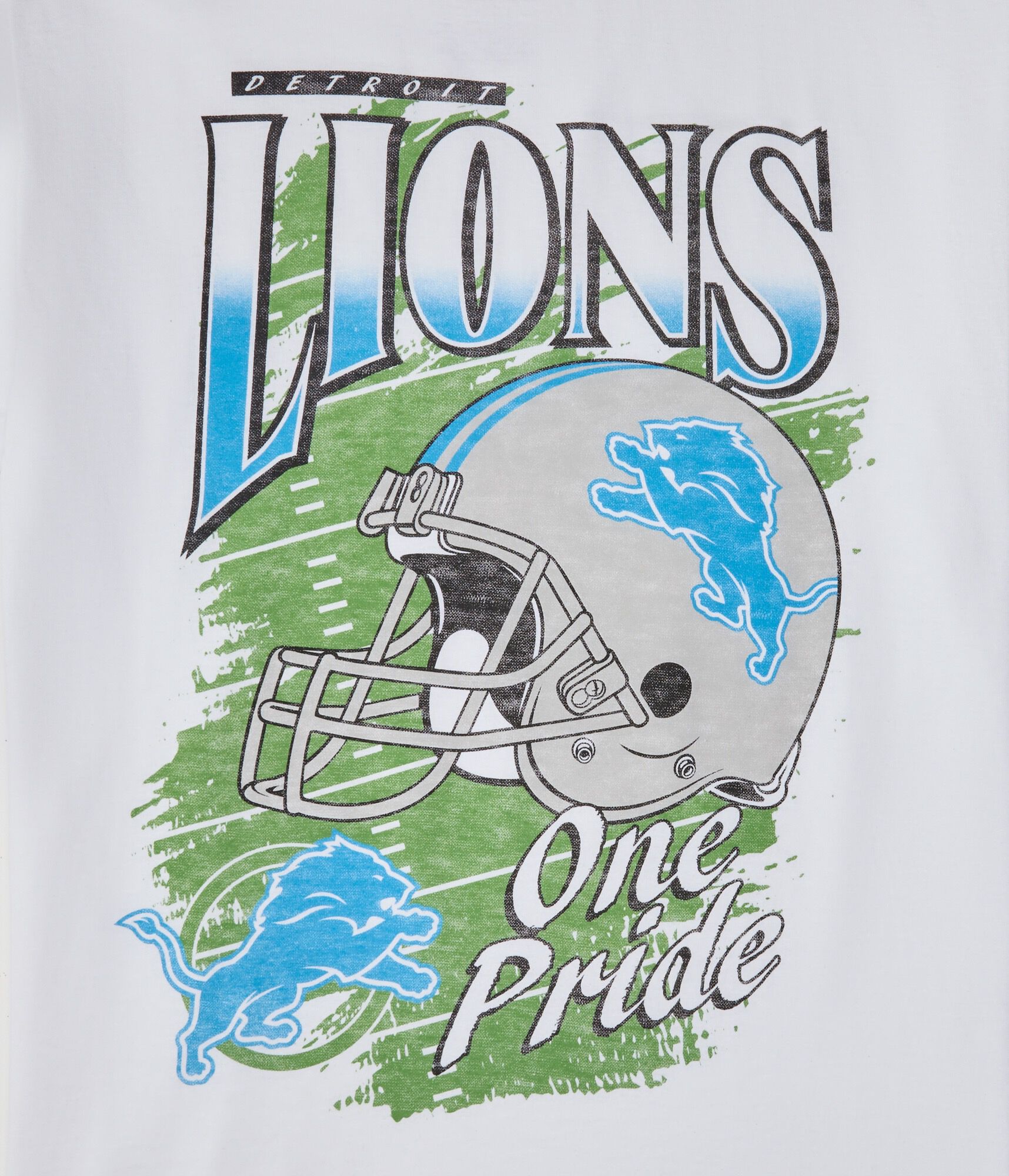 Detroit Lions Helmet Relaxed Graphic Tee