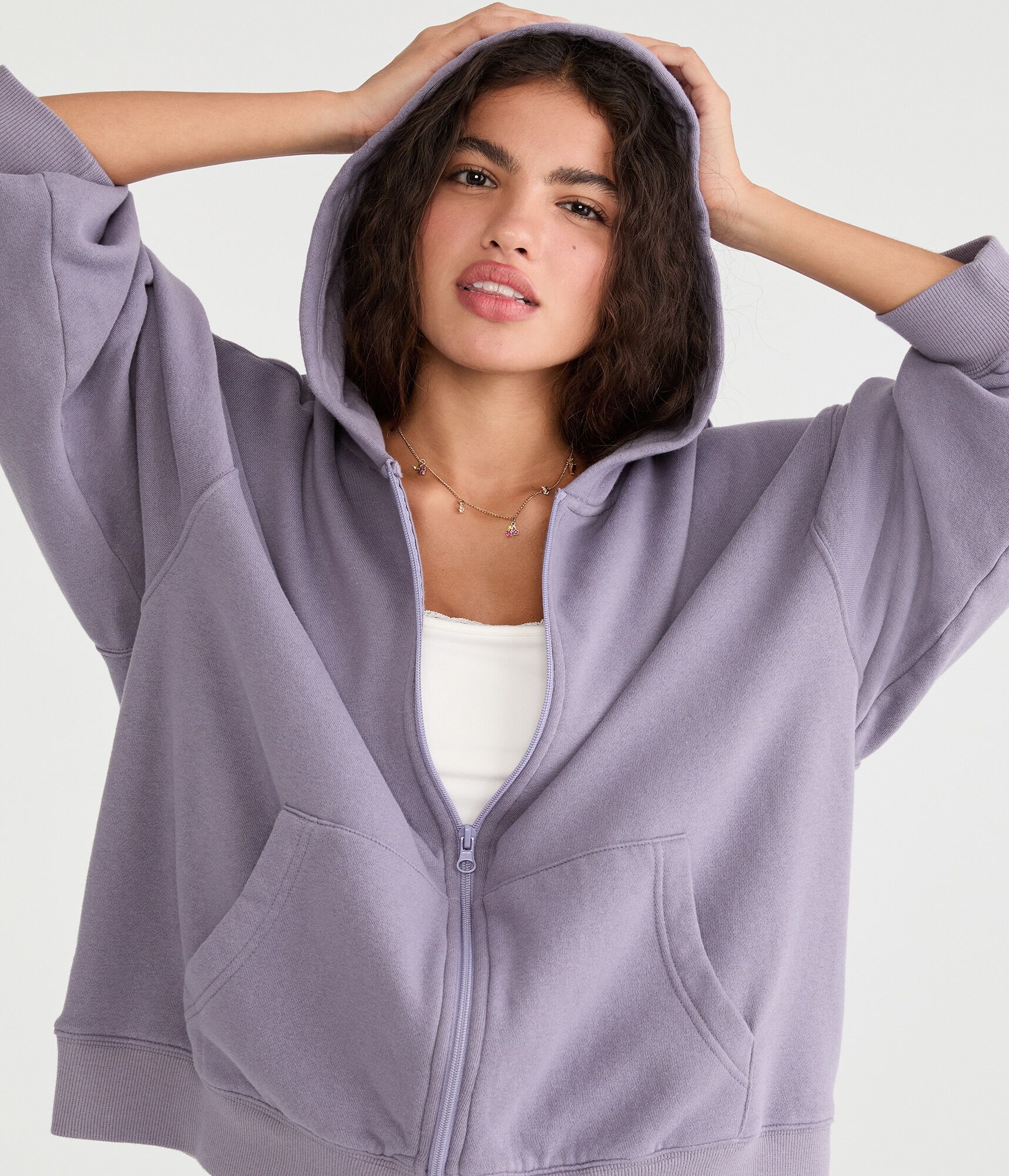Cloud Soft Oversized Full-Zip Hoodie