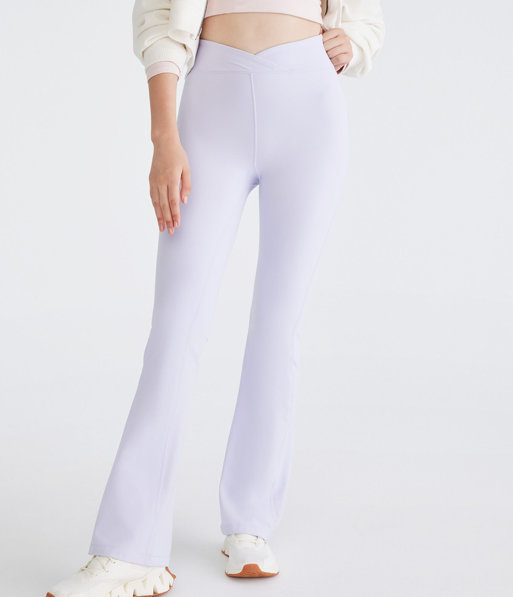 Air Soft Low-Rise Crossover Bootcut Leggings