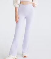 Air Soft Low-Rise Crossover Bootcut Leggings