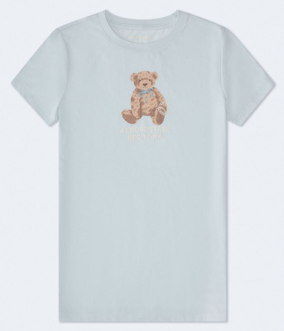 Aero Teddy Bear Flocked Graphic Tee