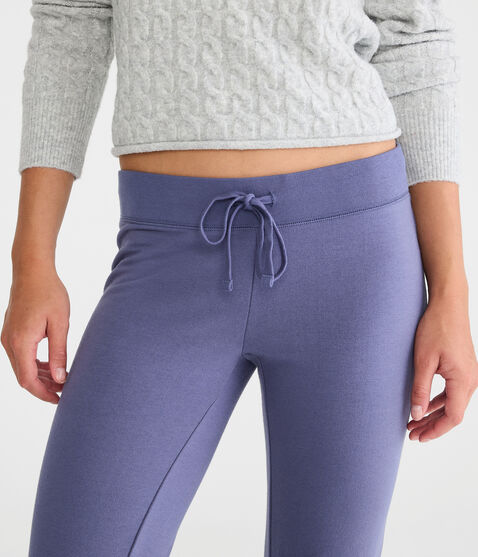 Solid Fit & Flare Sweatpants