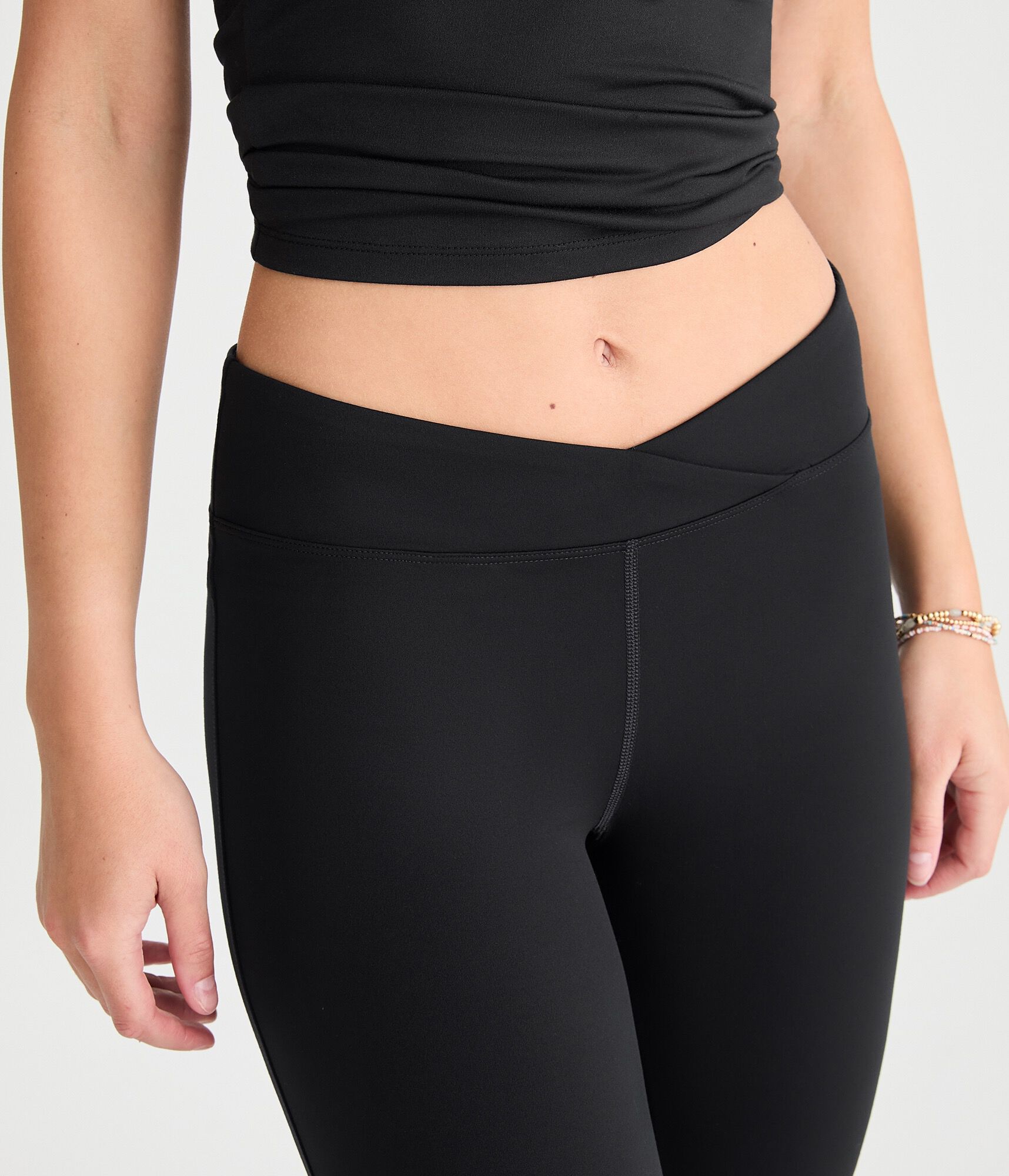 Buttery Soft Low-Rise Crossover Bootcut Leggings