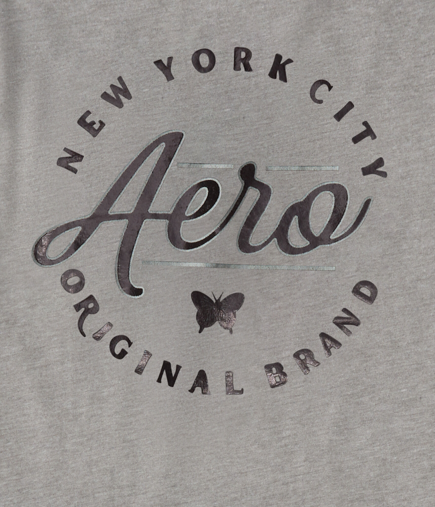 Aero Script Butterfly Foil Graphic Tee