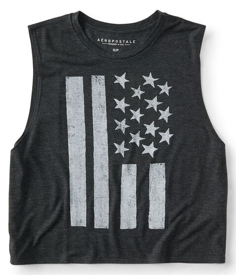 Black American Flag Tank Top Black American Flag Tank Top