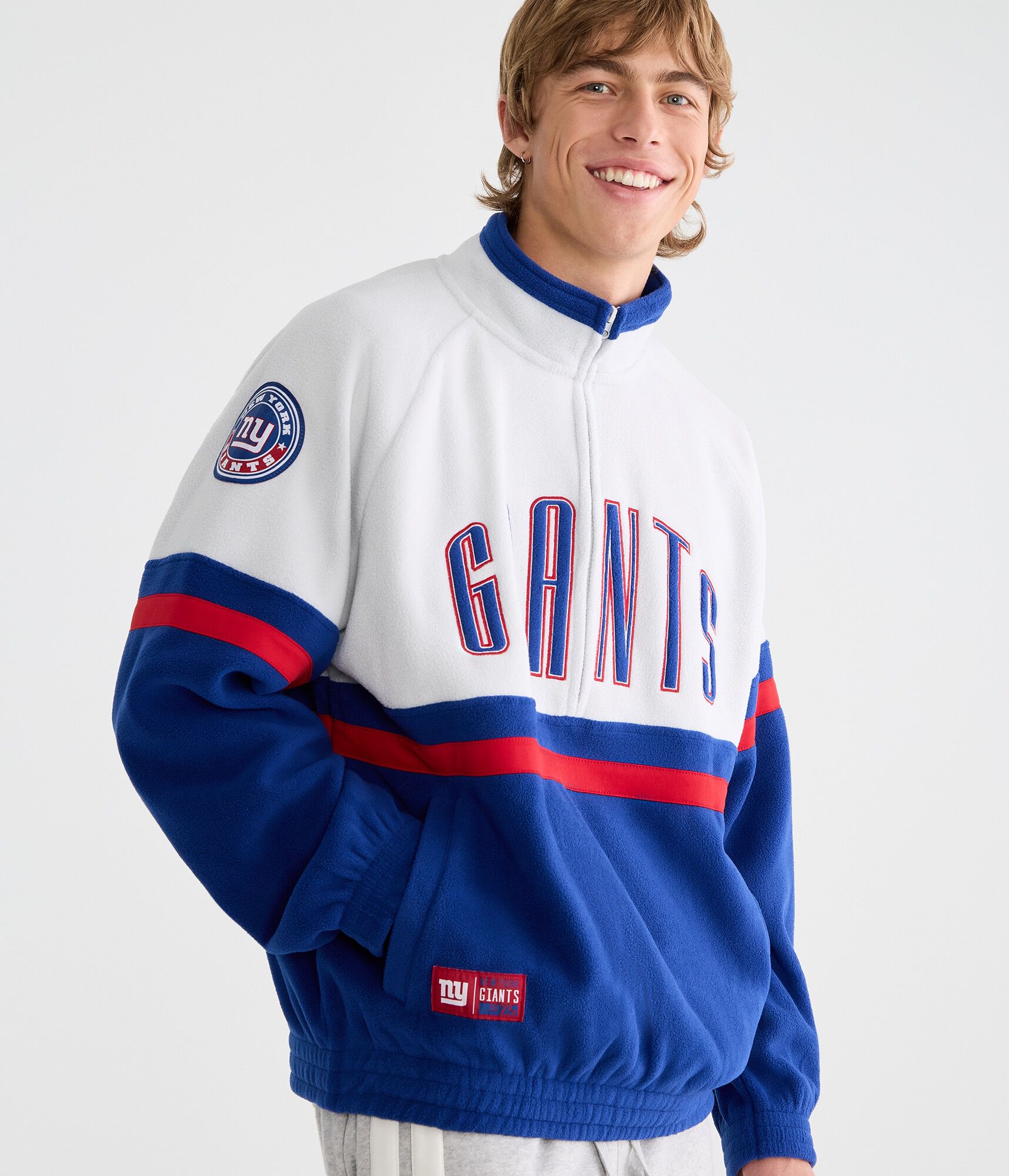 New York Giants Polar Fleece Half-Zip Sweatshirt