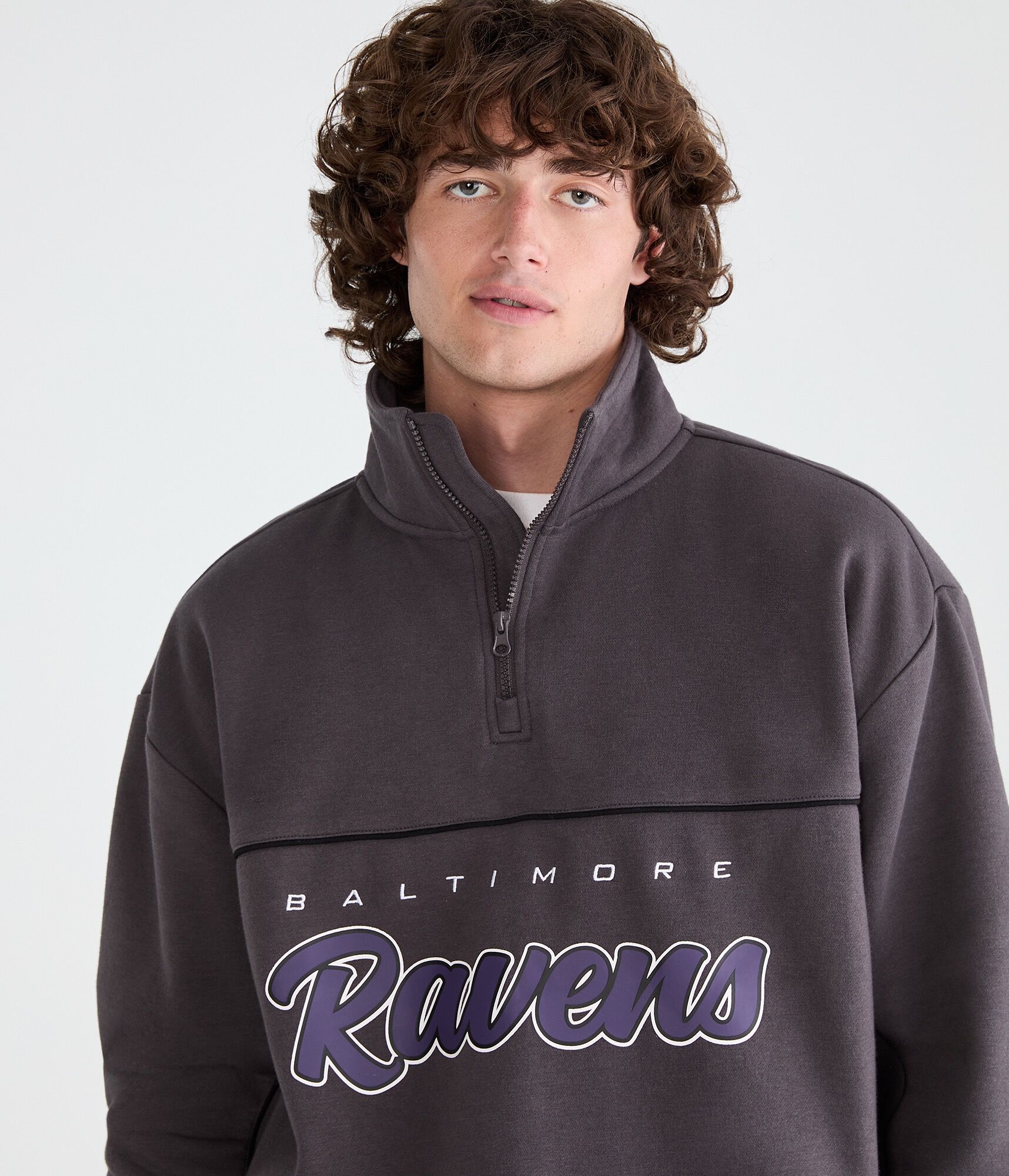 Baltimore Ravens Quarter-Zip Sweatshirt