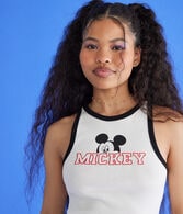 Mickey & Friends | Aero Mickey Mouse Cropped High-Neck Ringer Tank