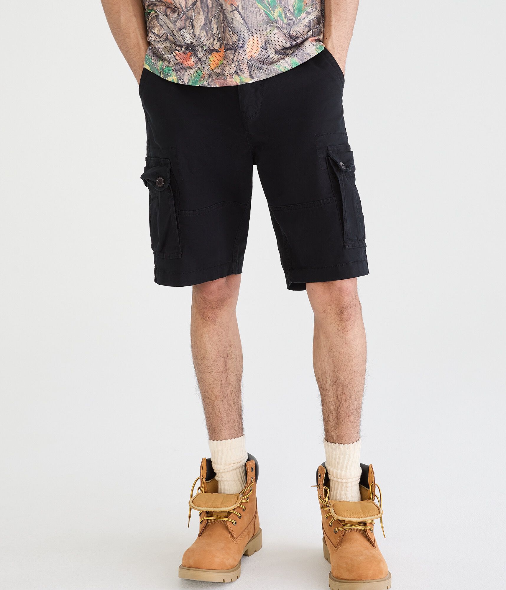 Stretch Twill Cargo Shorts 10"