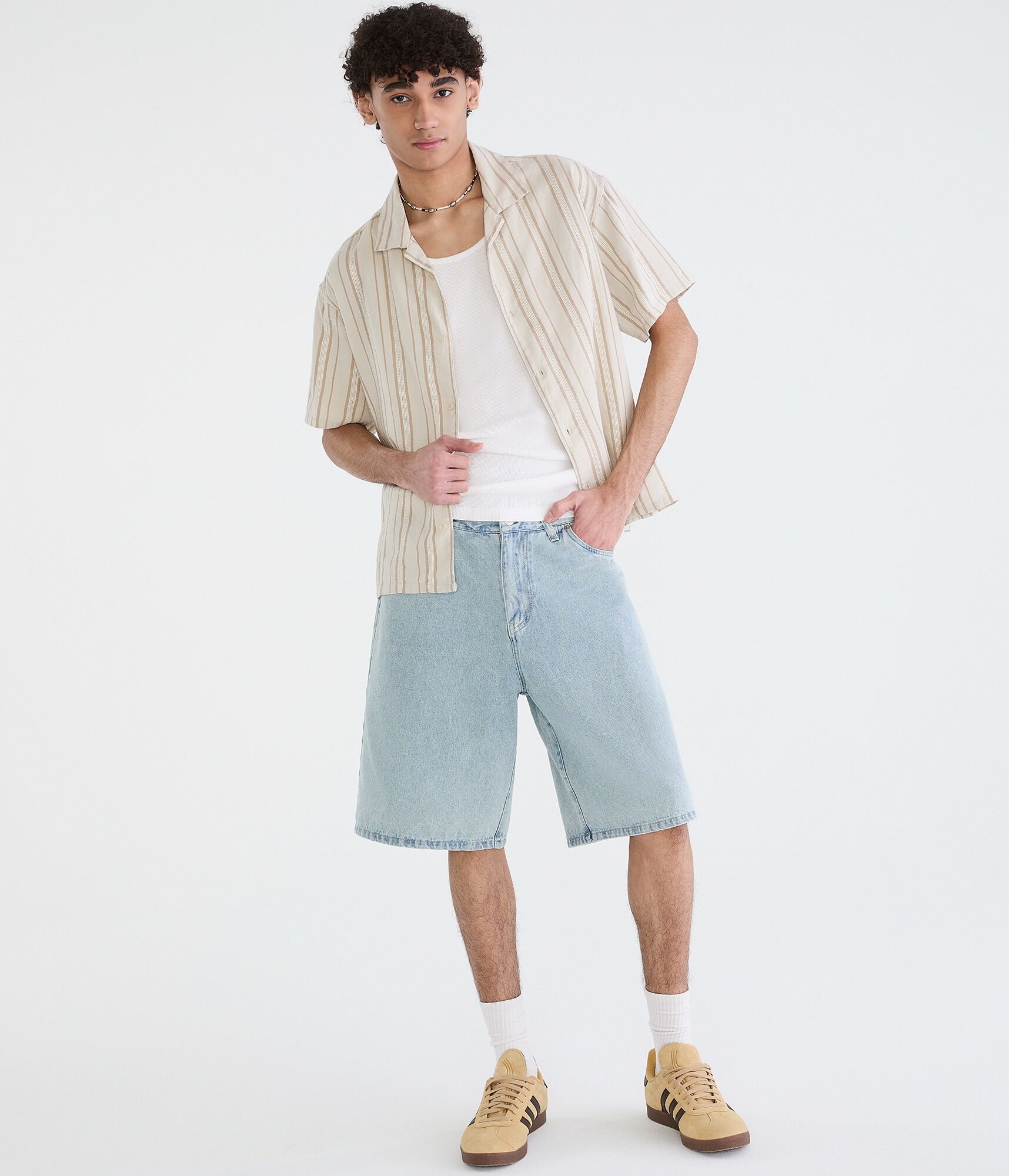 Shelby Baggy Denim Shorts 11"