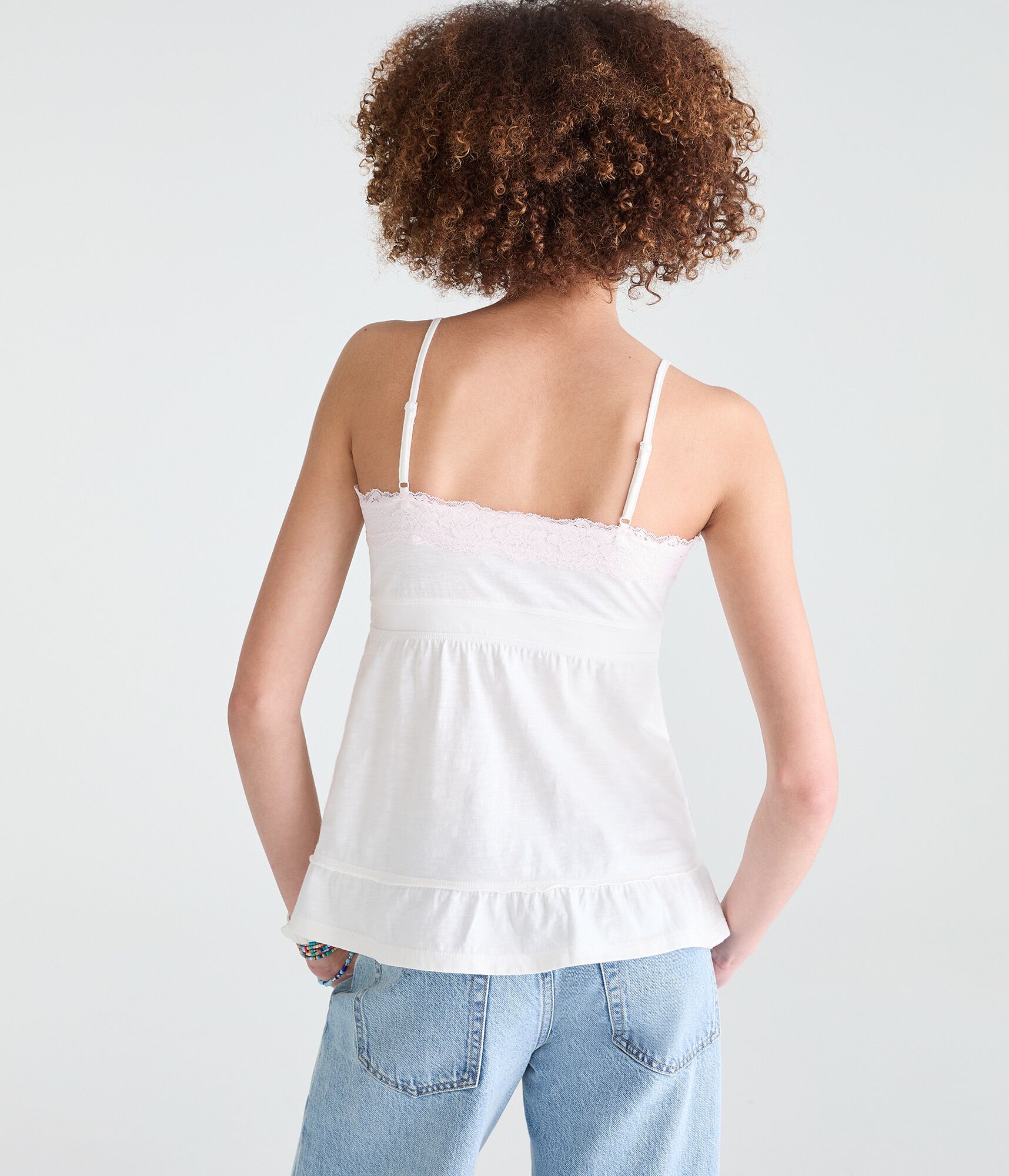 Lace-Trim Babydoll Cami