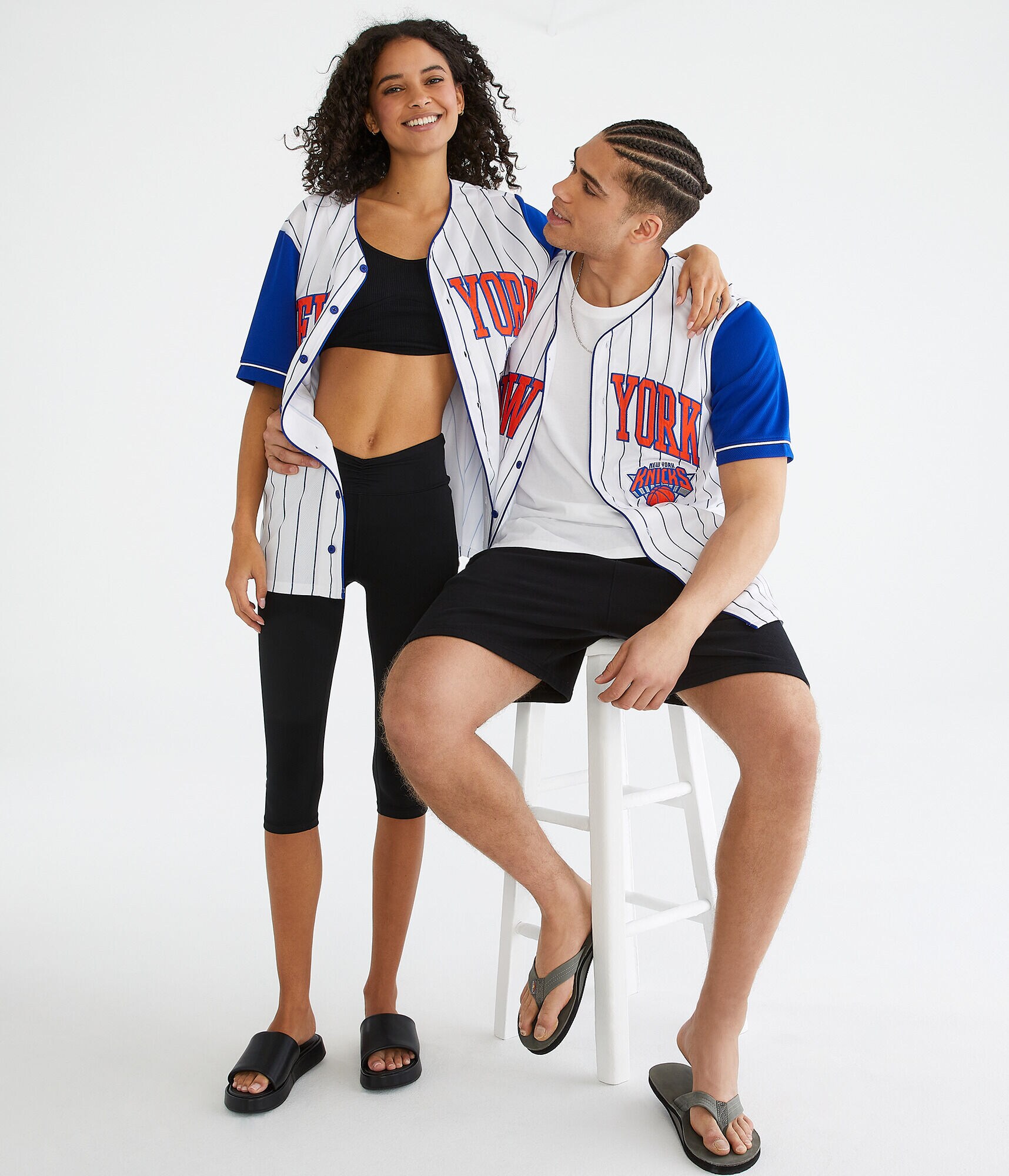 New York Knicks Pinstripe Top