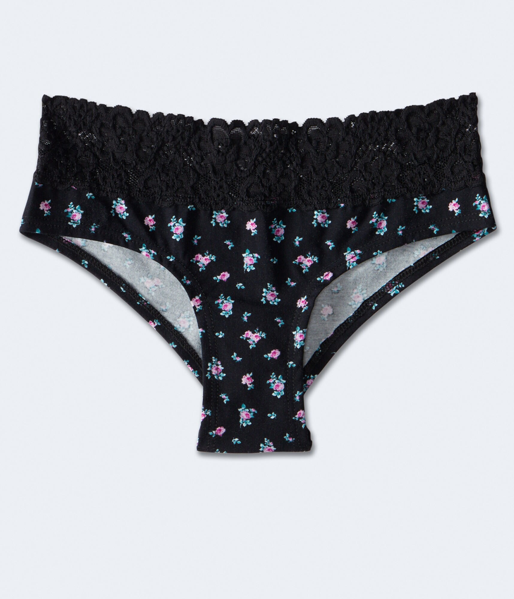 Floral Lace-Trim Cheeky