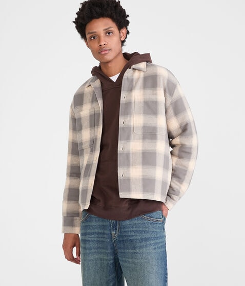 Plaid Boxy Flannel Shacket Plaid Boxy Flannel Shacket