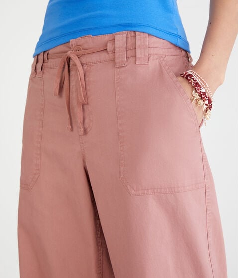 Low-Rise Twill Wide Leg Pants Low-Rise Twill Wide Leg Pants