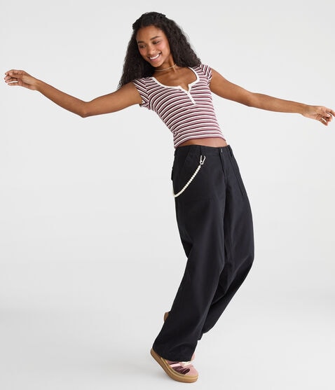 Low-Rise Straight Leg Pants Low-Rise Straight Leg Pants
