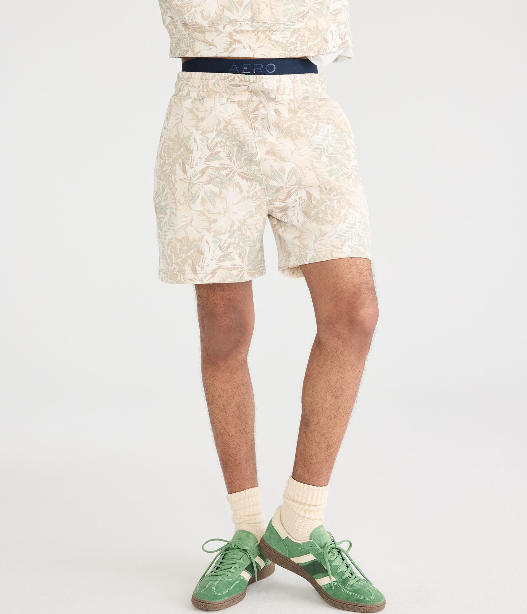 Cloud Soft Floral Camo Fleece Shorts 5.5"