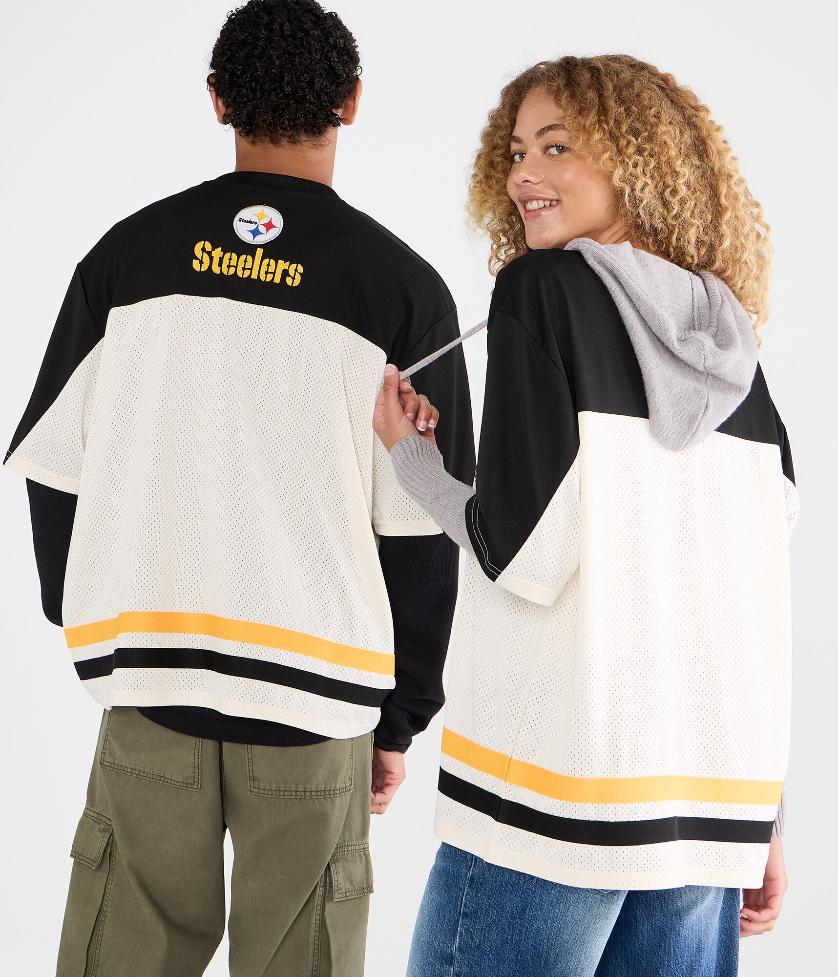 Pittsburgh Steelers Colorblock Mesh Top