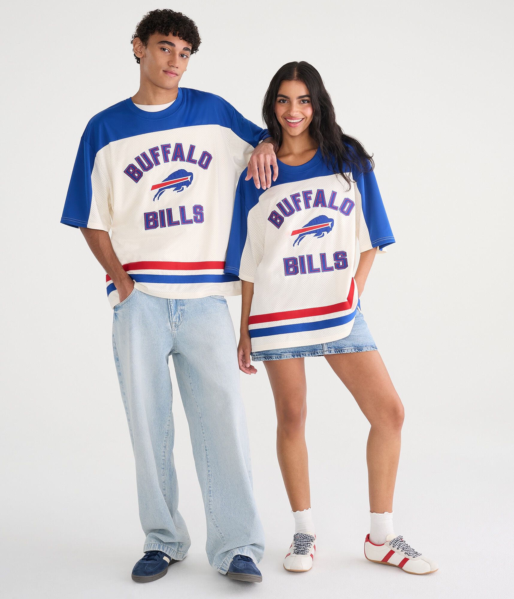 Buffalo Bills Colorblock Mesh Top